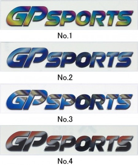 GP SPORTSロゴステッカー 【 Bタイプ 】全4色