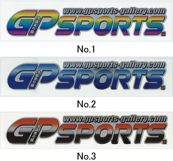 GP SPORTSロゴステッカー 【 Cタイプ 】全3色まなPコラボ